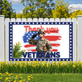 thumbnail image 6 of Military Appreciation Banner Veterans Day Patriotic Theme Army Design Thank You Decoration for Veterans Day Event Ceremony, 6 of 6