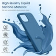 thumbnail image 2 of Liquid Silicone Case for iPhone 12 Mini (5.4''), [Scratch-Resistant, Anti-Fingerprint, Shockproof] Protective Slim Phone Case, 4-Layer Cover with Microfiber Lining, Silky-Soft Touch, Blue, 2 of 14
