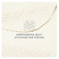 thumbnail image 4 of Herringbone Quilted Coverlet Set - 3 Piece Bedspread - Soft Microfiber - Lightweight & Wrinkle Resistant - All Season - Gray, 4 of 6