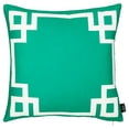 thumbnail image 4 of Geometric Green&White Square 18" x 18" Throw Pillow Cover, 4 of 7