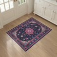 thumbnail image 3 of ODIKA Medallion Oriental With Maximalist Boho Floral Allover Motifs for Bedroom, Bedside, Nursery, Pet Friendly & Kids Safe, 3 of 7