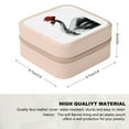 thumbnail image 2 of Autua Swan Small Jewelry Box for Women Necklace, Ring, Earring Organizer Travel Case Compact Size Pink, 2 of 5