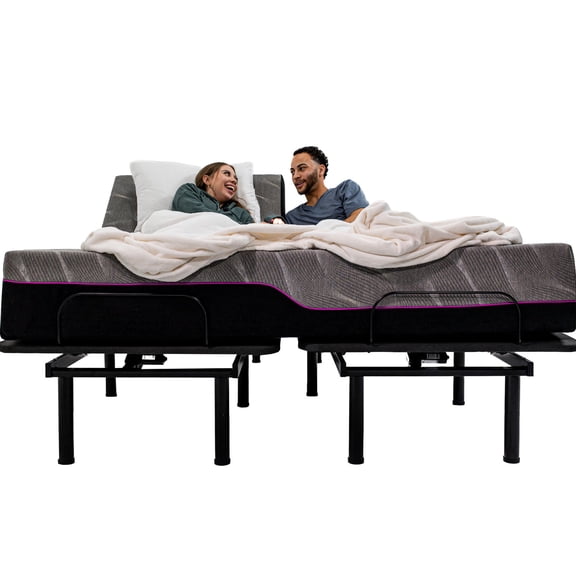 King Size Flex Head Mattress and Adjustable Base / Customizable Positions, Anti - Snore Setting / Couple's Sleep