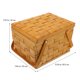 thumbnail image 2 of WASHWEPE 1Ud Cesta Tejida De Madera Khaki Para Almacenaje Y Uso Exterior, 2 of 6