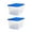 Blue Lid, variant on Homz Snaplock 6 Qt Clear Organizer Storage Container Bin w/ Lid (10 Pack)