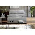 thumbnail image 2 of Lexicon Sherbrook Chenille 2-Piece Upholstered Power Reclining Sofa Set in Gray, 2 of 13