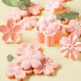 thumbnail image 2 of JUNTEX 5pcs/set Cookie Mold Stamp Biscuit Cutter Cherry Blossom Flower DIY Floral, 2 of 19