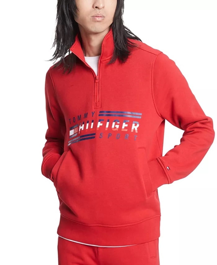 Tommy Hilfiger Men's Half-Zip Track 
