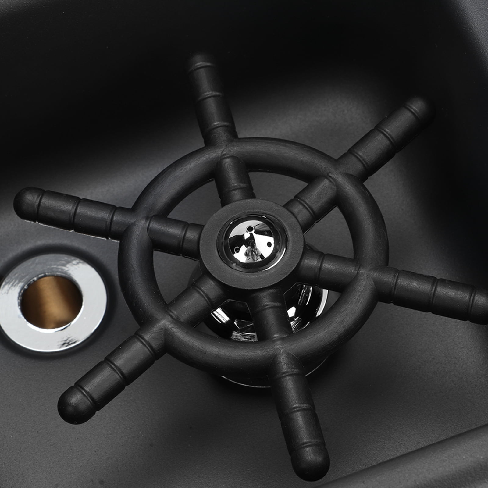 BIMZUC Matte Black 304 Stainless Steel Automatic Cup Rinser and Washer for Home Kitchen, Bar, and Coffee Shop
