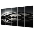 thumbnail image 2 of Designart "Grey Bridge Steel Euphony Charcoal II" Architecture Metal Wall Décor Set, 2 of 5