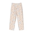 thumbnail image 6 of Uemuo Cute Rabbit Pattern Men's Wide Leg Palazzo Lounge Pants with Pockets Light Weight Loose Comfy Casual Pajama Pants-Medium, 6 of 9
