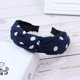 thumbnail image 1 of Headbands for Women, 1 Packs Mixed Printed Fabric Hair Band, Knot Hairbands Hair Accessories for Daily Wearing, Dating, Sports Dot style Tibetan blue, 1 of 4