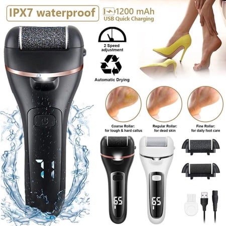 Electric Foot File Callus Hard Skin Remover Pedicure USB Rechargeable Tool Kits
