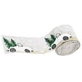 thumbnail image 3 of stanreset 3PCS 5M Christmas Tree Ribbon Faux Burlap/linen Ribbon Wired For Home Decor Grey 1Set, 3 of 6