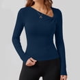thumbnail image 6 of yillto Womens Ribbed Top Lightweight Sweaters Fashion Slim Long Sleeve Dressy Casual Pullover Tops, 6 of 7