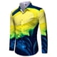 thumbnail image 3 of Camisas de manga larga con estampado 3D para hombre, camisas florales con solapa estampada, ropa de calle vintage informal ajustada para hombre, 3 of 5
