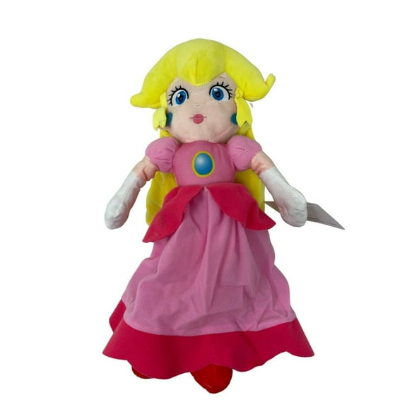 Nintendo Official Super Mario Full body Soft Plush, 16" Jumbo- Princess Peach