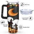 thumbnail image 3 of Happy Halloween Tumbler with Handle and Straws 40 OZ Insulated Travel Coffee Mug Birthday Present for Women Girls Daughter Mom Gifts for Him/Her Water Bottle, 3 of 7