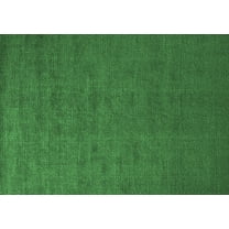 Ahgly Company Indoor Rectangle Solid Emerald Green Modern Area Rugs, 8' x 12'