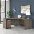 thumbnail image 2 of Studio C 60W L Shaped Desk with Drawers in Modern Hickory - Engineered Wood, 2 of 9