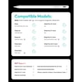 thumbnail image 4 of DNXNIAIFY Stylus Pencil for Apple Pen iPad Pencil for tablets 2018-2025, (2X Faster Charge),Tilt Sensitivity,for 11/10/9/8/7/6th Gen, Pro 12.9/11/13-inch M4, Air 3/4/5/M2/M3, Mini 5/6th/A8, 4 of 9