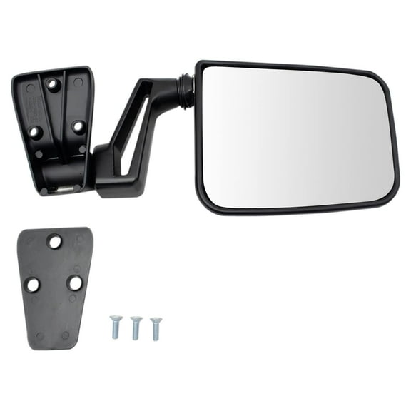 TRQ Manual Folding Mirror High Quality Right RH Passenger Side for Jeep Wrangler MRA08809