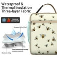 thumbnail image 2 of Bee Lovers Insulated Lunch Bag Box Women Reusable Lunch Tote Bag with Water Bottle Holder Lunch Box Containers Work Beach, 2 of 6