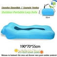 thumbnail image 1 of Outdoor Portable Air Beds, Inflatable Bed, Camping Essential, Waterproof, High Load-Bearing, Bright Blue, 1 of 12