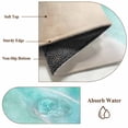 thumbnail image 5 of Summer Beaches Area Rugs 4x6 ft Gradient Teal Ocean Casual Sea Coastal Washable Rug Non Slip Indoor Carpet Absorbent Floor Mat for Living Room Bedroom Dining Room, 5 of 9