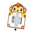 thumbnail image 2 of Tablero de lectura musical para practicar dibujos animados de animales, educativo, identificar notas musicales Forma de mono, 2 of 9