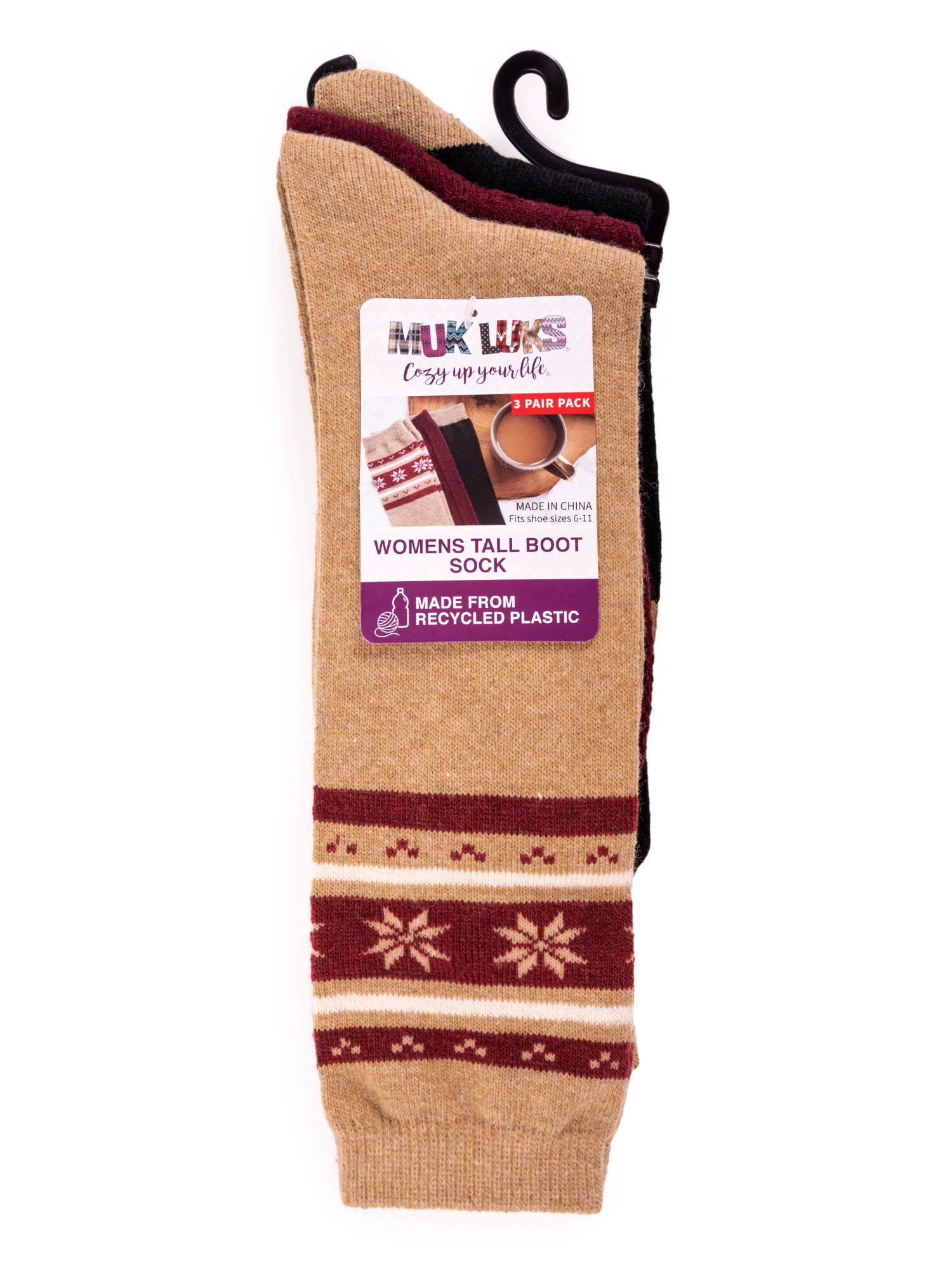 Muk Luk Tall Boot Sock, 3pk