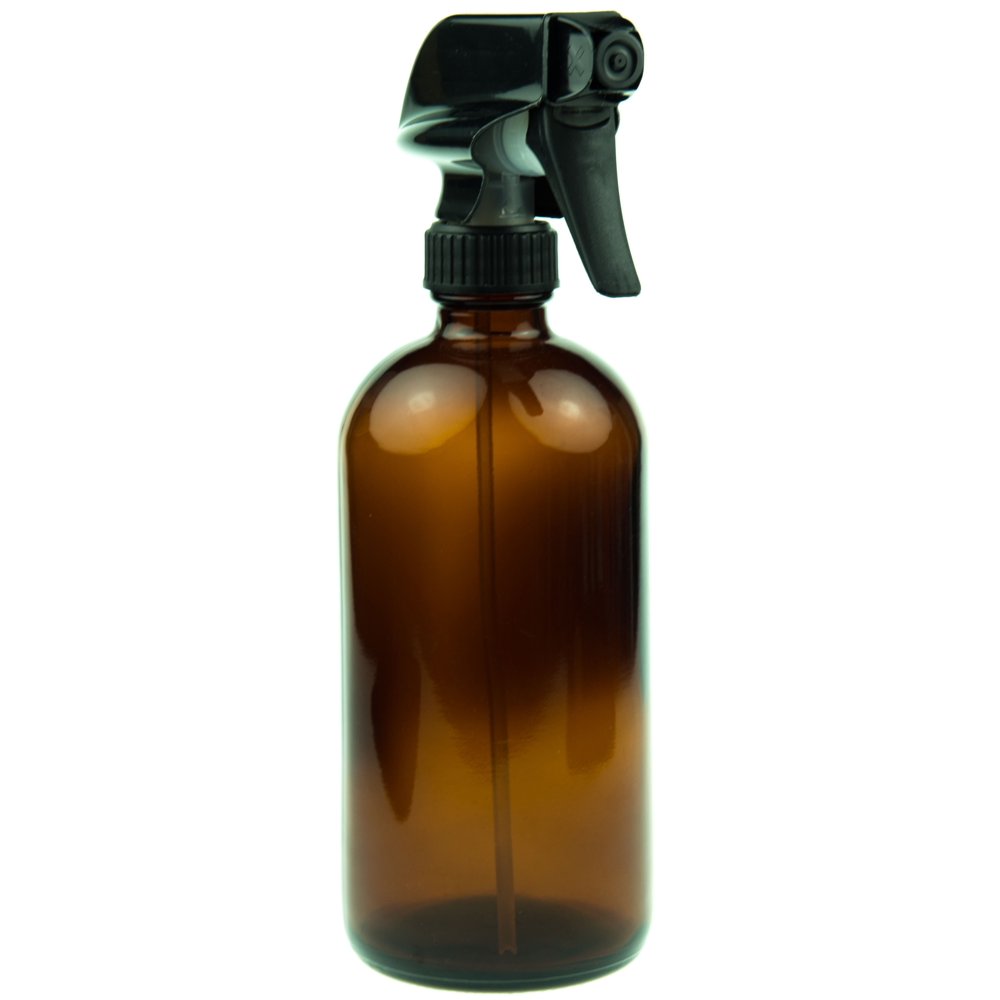 Sally's Organics Empty Amber Glass Spray Bottle Large 16 oz