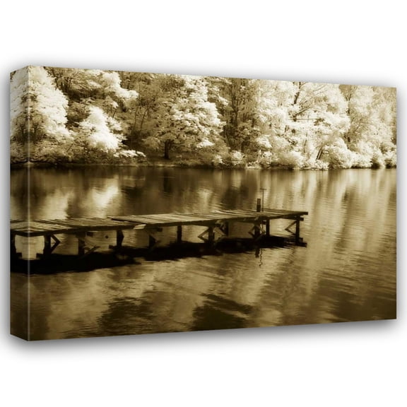 Alan Hausenflock 24x19 Gallery Wrapped Canvas Wall Art Titled - Mint Springs Lake III
