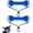 2Pcs, variant on OYPGUE Dual-Action Dog Dental Prop Chew Toy, Pet Teeth Brushing Aid with Adjustable Strap