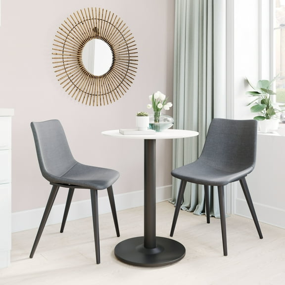 Daniel Dining Chair Gray Dining Chair, Modern Style, Comfy and durable polyester fabric, Plywood, Indoor Dining