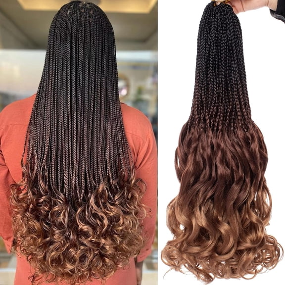 Looped French Curl Crochet Braids Bouncy etched Goddess Braiding Hair Extensions