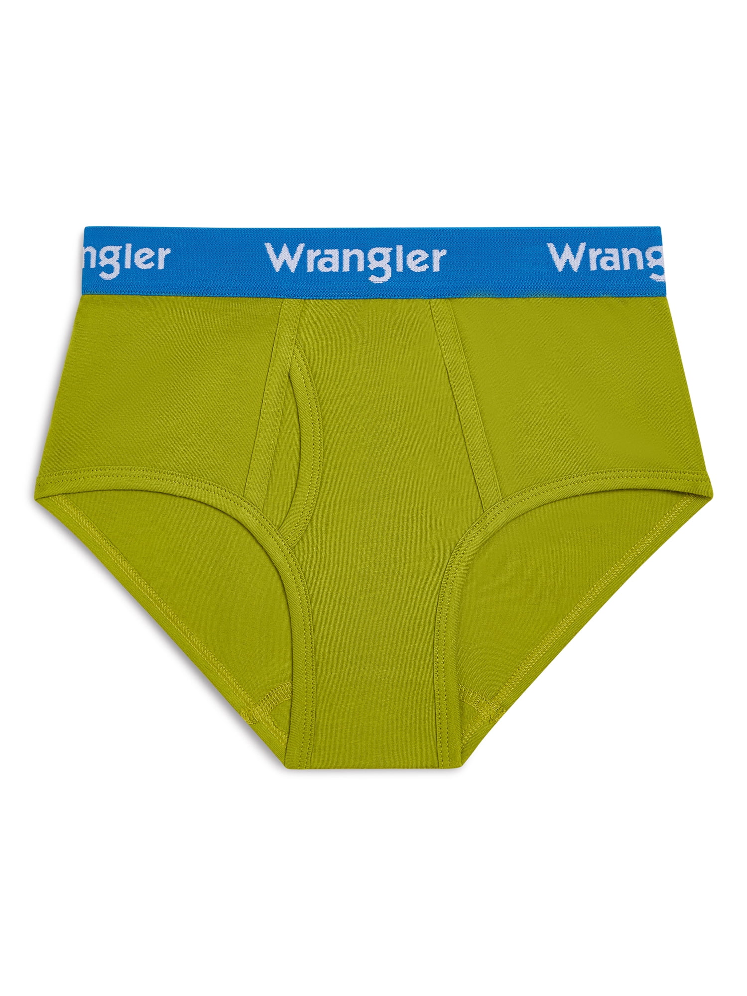 Wrangler Boys' Cotton Briefs, Soft Boys Underwear w/ 4-Way Stretch, Medium, 5-Pack