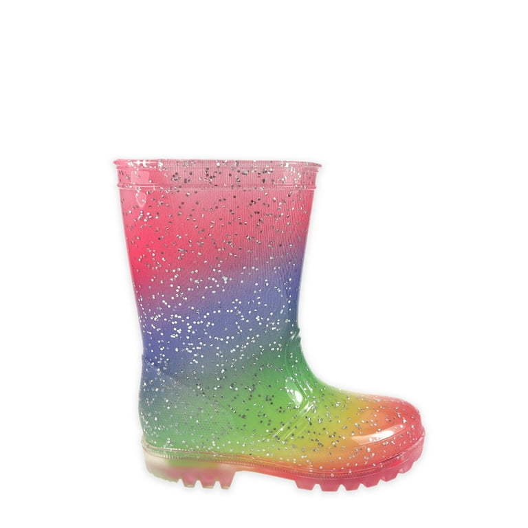 Wonder Nation Girl s Light Up Rain Boot Walmart