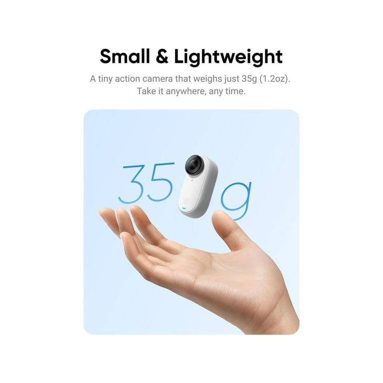 Insta360 GO 3 Action Camera, White, 64GB, Sport Kit, 2.7K