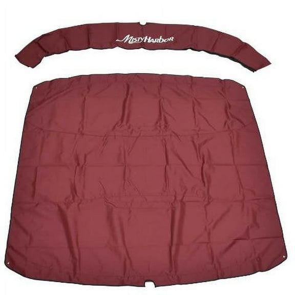 Misty Harbor Boat Bimini Cover 002020-W | w/ Boot 84 x 87 Inch Red