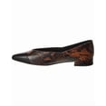 thumbnail image 2 of M by Bruno Magli Parma Snake-Embossed Leather Flat, 8, White, 2 of 5