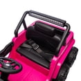 thumbnail image 5 of iRerts 12V Ride on Cars with 6 Wheel, Powered Ride on Toys with Remote Control, Bluetooth, Music, USB/MP3/Microphone Ports, Six-Wheel Suspension, Electric Cars for Kids 3-6 Ages Gift, Pink, 5 of 11