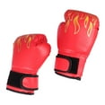 thumbnail image 5 of DINHEAROM Boxing Gloves Pu Eva Red Protective Cover For Adult Sports Enthusiasts 1 Pair, 5 of 8