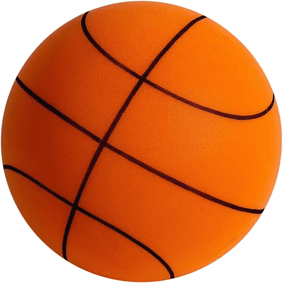 2026 Quiet Basketball Indoor, Silent Basketball,Silent Basketball Dribbling Indoor, Hush Handle Silent Foam Basketball, No Noise Basketball, Indoor Training Foam Ball(orange)