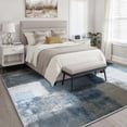 thumbnail image 3 of Bleum Cade Modern Abstract Area Rug 5x7,Large Rugs for Living Room, Machine Washable Rug Indoor Rugs for Bedroom, Non-Slip Low-Pile Soft Carpet for Bedroom, Dining Room Office,Blue, 3 of 12