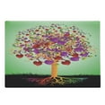 thumbnail image 1 of Tree of Life Cutting Board, Colorful Magic Love Tree Blossomed Heart and Round Leaves and Roots Life Theme, Decorative Tempered Glass Cutting and Serving Board, Large Size, Multicolor, by Ambesonne, 1 of 1