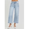 thumbnail image 4 of RISEN Full Size High Rise Seamed Detail Wide Leg Crop Jeans, 4 of 6