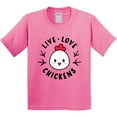 thumbnail image 3 of Inktastic Live Love Chickens Youth T-Shirt, 3 of 5