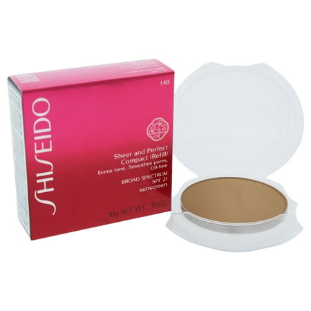 Sheer and Perfect Compact SPF 21 - I40 Natural Fair Ivory by Shiseido for Women - 0.35 oz Compact