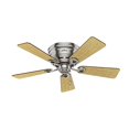 thumbnail image 3 of Hunter Fan Company 42-Inch Haskell Low Profile Plafonnier Ventilateur, Nickel Brossé, 3 of 5